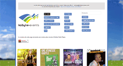 Desktop Screenshot of kabylie-events.com
